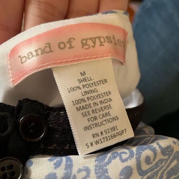 Band of Gypsies Blue and Black Dress - Picture 10 of 10